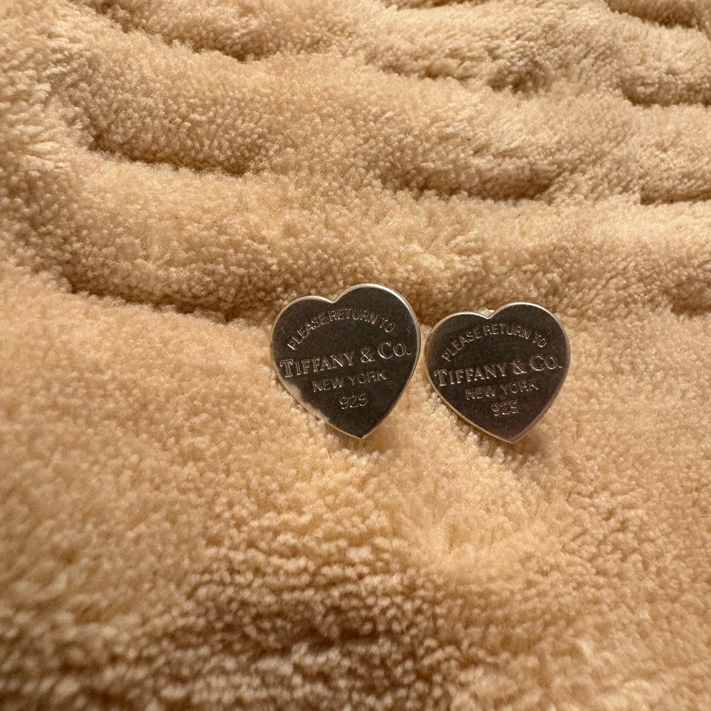 Tiffany & Co. Silver Heart Studs